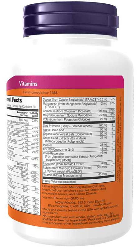Now Foods Adam Men's Multivitamin - 90 Capsules
